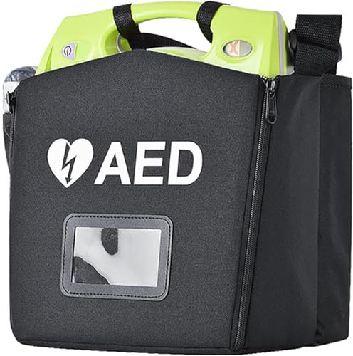 Bolsa de almacenamiento portátil for desfibrilador DEA, bolsa for desfibrilador DEA con correa ajustable, contenedor de instrumentos de emergencia for desfibrilador DEA, color llamativo for el hogar