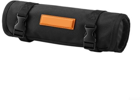Yuanpgky Nylon-Werkzeug-Rolltasche, großer Platz, wasserdicht, Schraubenschlüssel-Organizer, Werkzeugtaschen, mit verstärktem Design, kleine Netz-Aufbewahrungstasche, Werkzeugtasche (A)