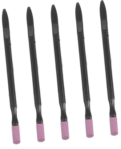 FRCOLOR 5stücke Teiliges Nagelpolier Doppelseitigem Polier Nagelhautentferner Stift Vielseitiger Nagelkunst Pen Für Glatte Glänzende Naturnägel Geeignet Für Maniküre Zuhause Und Profi-eins