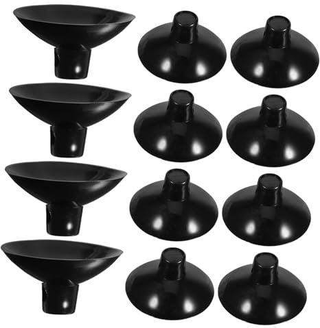 JECOMPRIS 20pcs Silicone Suction Cup Cord Clips for Cable Management Flat Top Wire Holder for Smooth Surfaces Easy Installation for Home and Office