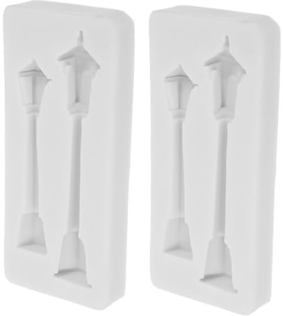 Gadpiparty 2stücke Straßenlaternenform Aus Silikon Für Mini-lampen Wachsseife Und Tischkerzenherstellung Für Pralinen Weihnachts-fondantformen Und Bastelprojekte Hochwertiges
