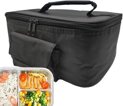 Portapranzo riscaldato per auto portatile - Scaldavivande da 20 litri, scaldavivande da 12 V, borsa termica per pasti elettrica, contenitore per consegna con isolamento termico | Barattolo per aliment
