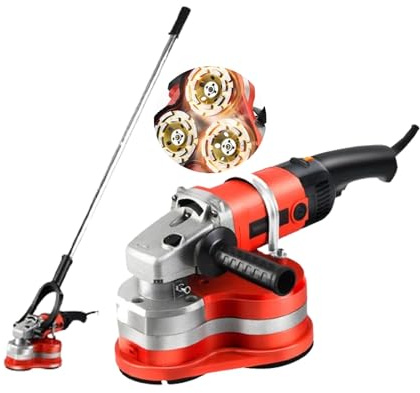 SIEEOUR Polisseuse Diamant Électrique 3800W, Meuleuse À Béton Professionnelle, 3 Meules Diamant Pour Travailler Pierre, Béton, Décapage Métal, Marbre, Granit, Carrelage, Maçonnerie