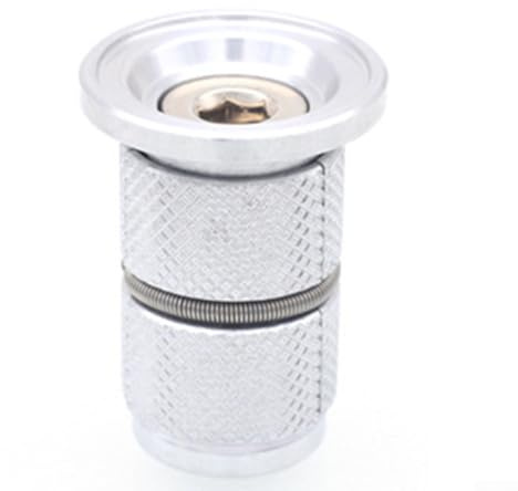 Yuanpgky Aluminiumlegierung für Fahrrad-Headset-Gabel-Expander mit oberer Kappenschraube für 28,6 mm Stahl-, Aluminium- und Kohlefaser-Vordergabeln, 41 x 28,6 x 28,6 mm, 21,5–25,4 mm