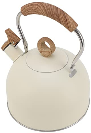 Haofy Bouilloire à thé Sifflante en Acier Inoxydable 304 2,5 L pour Cuisinière à Gaz électrique à Induction avec Poignée Ergonomique – ébullition Rapide, Grande capacité pour un Usage Quotidien en