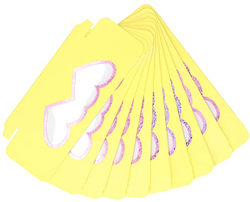 Cygmophing 10 Uds. Estuche vacío para pestañas, caja de almacenamiento de papel, contenedor, caja de embalaje para pestañas postizas (d19)