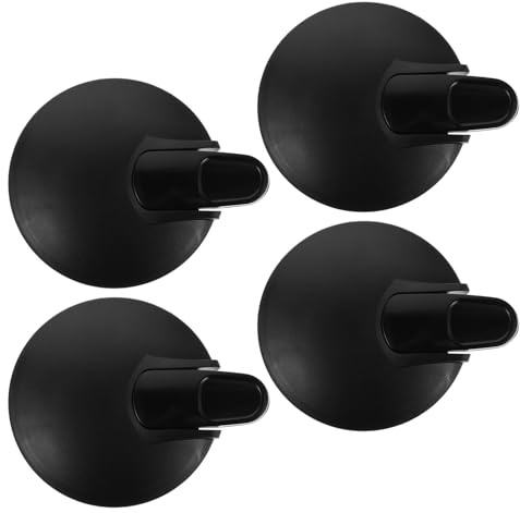 Lurrose 4pcs Replacement Coffee Carafe Lid for Glass Carafe and Teapot Jug, Black Pp Material with Thermal Insulation and Easy Cleaning, for Family Gatherings and Office Use