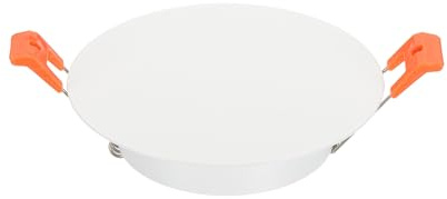 Awclub Placas de metal para cubierta de techo de 3.9 pulgadas, panel decorativo con tapa de agujero descendente con hebilla para aberturas de techo de agujeros redondos de 2.8 a 3.2 pulgadas, blanco