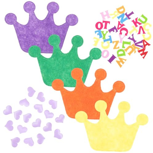 Uonlytech Fiori Facili da Incollare e Infilare Pezzi Colorati 200 di Feltro Stili Multipli per Decorazioni DIY per Cappelli e Lavori Artigianali Manuali