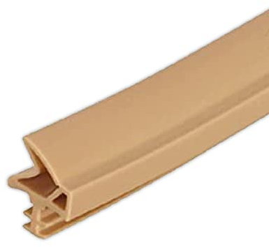 Gedotec Zugluftstopper für Zimmertür S 6577a | 1 Rolle - Türrahmen Dichtung | Länge: 25 m | Falzbreite: 12 mm | Türdichtung Kunststoff TPE weich PVC weiß | zum Abdichten von Türen | Türgummi