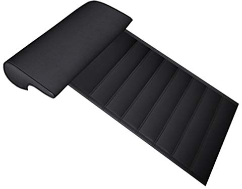 GFYWZ Auto Extended Sitzkissen mit Komfort Beinstütze Kissen Für Autos Busse Züge Office Home Beinauflage Kissen,Black1