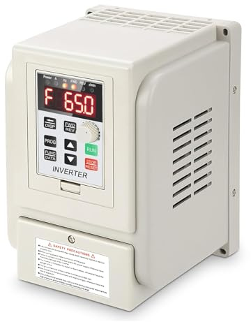 Jadeshay Variador de Frecuencia Monofasico 2.2KW Controlador de Velocidad 220V Entrada Monofásico 220V Salida Trifásico para Bomba de Agua y Motor con Protección contra Sobrecalentamiento y Sobrecarga