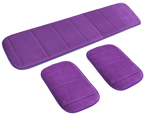 2 Sätze ergonomische Computer Ellbogen Handgelenkauflage Pad, MERYSAN Lange & kurze Kombination Handgelenk Ruhen Ellenbogenstütze Mat für Tastatur Maus Arbeit Spiel -Ellenbogenschmerzen lindern (Lila)