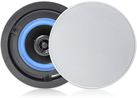 Herdio 4 Zoll Deckenlautsprecher, 160 Watt 2-Wege Flush Mount Einbaulautsprecher, Zur Montage an System, für Innen, Schlafzimmer, Badezimmer, Heimkino, überdachte Veranden