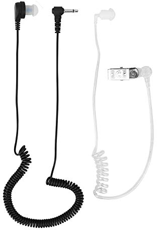 Socobeta Cuffie antiradiazione 3,5 mm Mono ascolto Cuffie acustiche di sorveglianza Cuffie antiradiazione per Radio