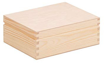 duston Wooden Tea Box with 6 Compartments, Decorative Storage Tin, Tea Bag Box, Storage Box for Tea Bags