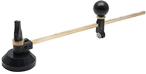 LDEXIN 60 cm Kreis-Glasschneider, verstellbarer Kompass-Typ, runder Glasschneider mit Saugnapf