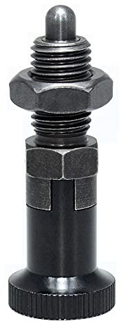 AUZHU- PTQS- Metrische- Stahl- Rastbolzen mit Rastsperre Arretierbolzen Federbolzen Positionierbolzen Sicherungsstifte Radbolzen Ausrichtstifte Teleskopstift Indexierstift Größe: M16 mm, S12 mm