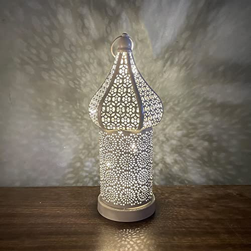 Moroccan Lantern - Battery Operated Cordless Table & Floor Lamp for Living Room, Bedroom, Weddings, Parties & Garden (S)