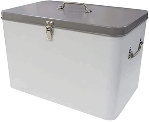 OLOTU Caja de Pan Panera de Gran Capacidad de 12,8 l, panera de Metal para encimera de Cocina, contenedor de Almacenamiento de Cocina, Soporte de Pan Vintage Panera