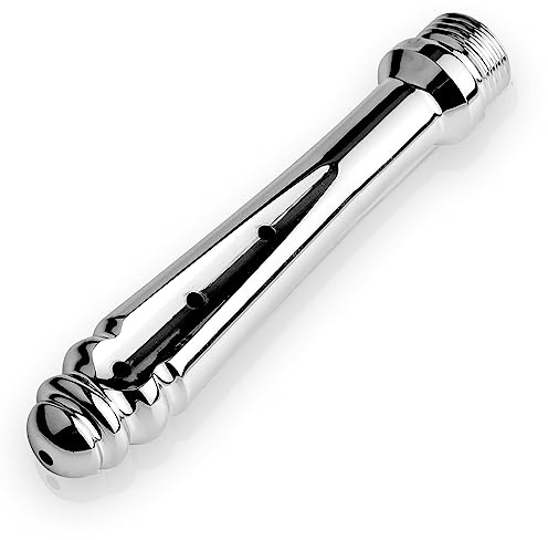 Aluminium Einlauf Duschköpfe, Analdusche Aufsatz Brause - 7 Löcher Handbrause für Frauen Männer (Silber)