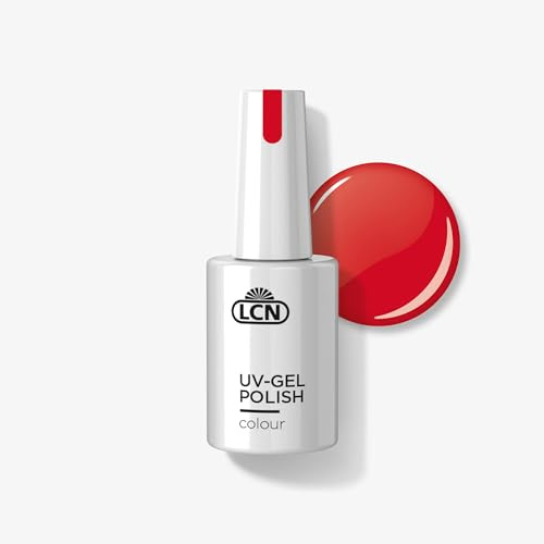 LCN UV-Nagellack Ruby Red – Deckender und langanhaltender Shellac – Schonende Soak-off Ablösung – Vegan, tierversuchsfrei und HEMA-frei – 10 ml