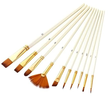 MOKLYF Pinsel-Set, Nylonpinsel, Öl-/Aquarellfarbe, DIY-Kunstpinsel, Künstlerbedarf(