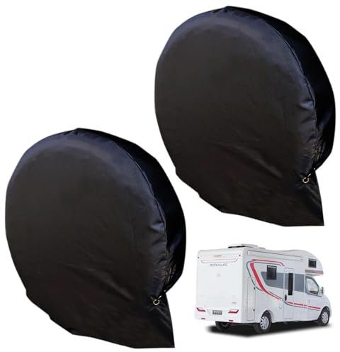 Copertura per ruote caravan 2 pezzi per Copertura per ruote di caravan Copertura per pneumatici caravan Copertura di pneumatico per caravan veicoli caravan camper rimorchi camion e molti veicoli
