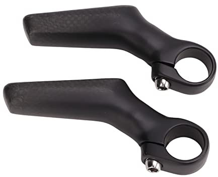 Baxnore Fahrradlenkerenden, Carbonfaser-Fahrradlenkerenden, Anti-Rutsch-Fahrrad-Hilfslenker, Ersatz-Hilfsfahrlenker für 22,2-mm-Lenker (Matt)