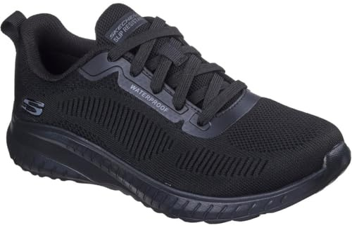 Skechers Squad Chaos SR Awoa - Scarpa per Servizio Medico, da Donna, Tessuto Sintetico Nero, 40 EU