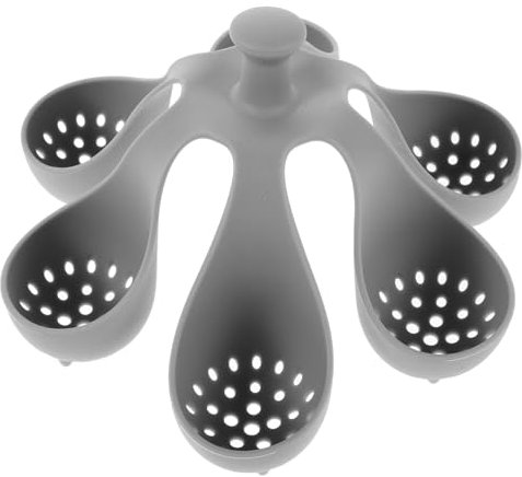 UTHCLO 6agujeros Soporte De Huevos De Silicona para Hervir y Cocinar Organizador De Cocina Portátil para Huevos Utensilio Multifuncional Fácil De Limpiar y Almacenar