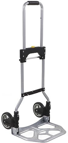 Chariot de Chariot Dolly Tami à Main 70 Kg Capacité 2 Roues Portable pour Le Déplacement de la Maison de Voyage