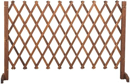 ABBNIA Clôture en Bois, Grille décorative, Garde-Corps télescopique, Panneau de clôture extérieur, Treillis de Jardin, clôture stabilisée