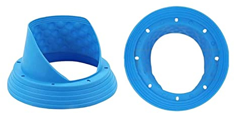 2 Pièces de 6,5 Pouces en Silicone pour Haut-Parleur Automobile, Protection Contre l'eau et La Poussière, Bleu