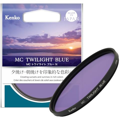 Kenko 315286 MC Color Enhancement Filter Twilight Blue, N, 2.0 inches (52 mm), Impressive Colors for Sunset and Sunrise Skies, Blue-Purple Gradient, Made in Japan