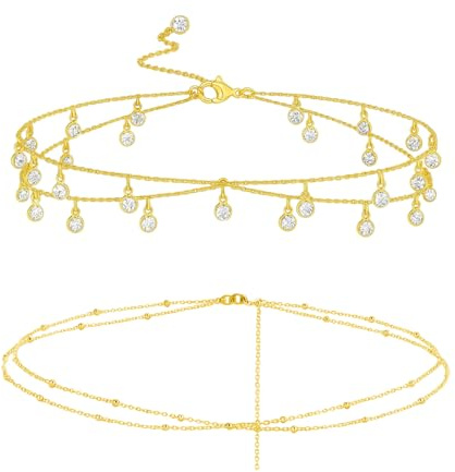 2 Pcs Belly Chain, Jewellery for Women, Gold Belly Chain Is Easy to Wear With Dresses, Jeans, Skirts, Ideal for Festivals, Weddings, Beach Days or Everyday Outfits