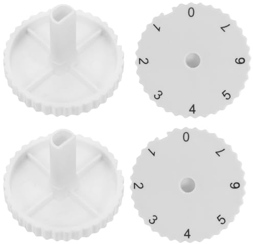 ULTECHNOVO 4 Perillas Del Congelador De Plástico Perilla De Termostato Nevera De Repuesto Dial Del Controlador De Temperatura Ajustable Con 7 Posiciones Para Refrigerador Y Congelador