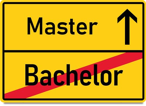 Generisch Holz-Papier Karte XXXIV (Ortsschild Bachelor - Master)