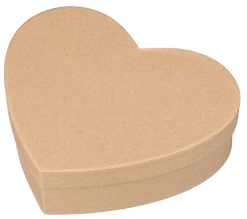 Yardwe Geschenkbox Verpackungskarton aus Kraftpapier Herzförmige Beige Selbstgemacht für Süßigkeiten und Kleine Kosmetika für Valentinstag und Hochzeit