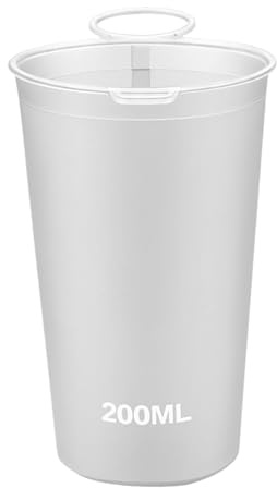YROHGKPN Vaso de agua plegable para deporte, botella de 200 ml, recipiente de materiales seguros, perfecto para maratones y camping, taza plegable