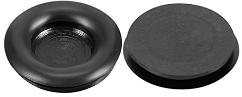 sourcing map 20 Stück Kabeldurchführung Gummi Drahtschutz Ölbeständig 16mm | Gummistopfen Set Gummitüllen Kabel Draht Elektroinstallation Kabelkanal Auto Boot für Montagedurchmesser Schwarz