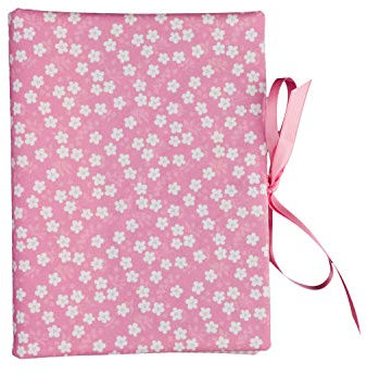 bettina bruder - Sammelmappe DIN A5 - innen 20 Sichthüllen Blumen Streublumen rosa weiß