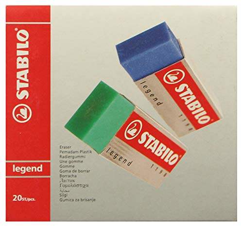 Satbilo 1198 Radiergummis, rechteckig, mehrfarbig, 20 Stück