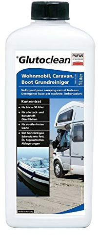 Baufan Detergente concentrato per camper, caravan, barca, 1 l, per caravan, fino a 50 l, per superfici in vernice e plastica, dissolve grasso, olio ecc
