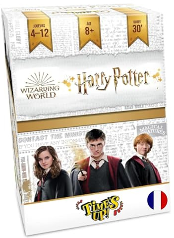 Asmodee Repos Production, Time's Up! Harry Potter, Gesellschaftsspiel, ab 8 Jahren, 4-12 Spieler, 30 Minuten