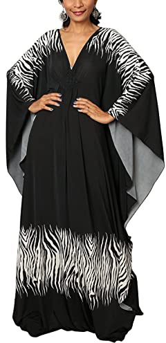 YOUKD Été Floral Lâche Caftan Boho Beach Bikini Robe couvrante Maxi Peignoir pour Femme