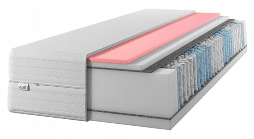 IZER Matratze 90x190 25 cm Visco -Memory -Schaumstoff Taschenfederkern Härtegrad H3 H2 7 zonen Bett Matratzen 2 in 1