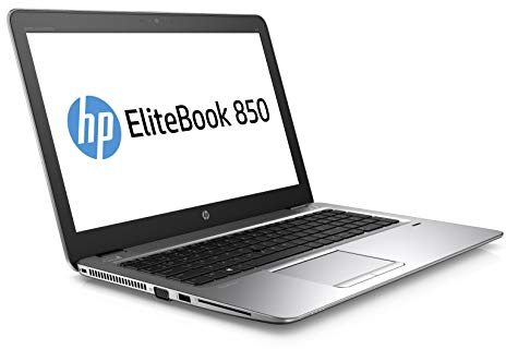 HP EliteBook 850 G3 15,6 Zoll 1920x1080 Full HD Intel Core i5 256GB SSD Festplatte 8GB Speicher Windows 10 Home Webcam Fingerprint Business Notebook Laptop (Generalüberholt), Alu - Silber