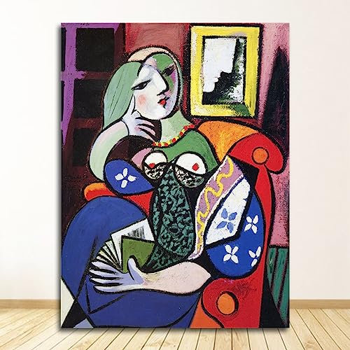 Picasso Frauen Abstrakte Leinwand Kunstdruck Malerei Poster Wand Bilder for Wohnzimmer Hause Dekorative Schlafzimmer Dekor Kein Rahmen (Color : C, Size : 60x90cm No Frame)