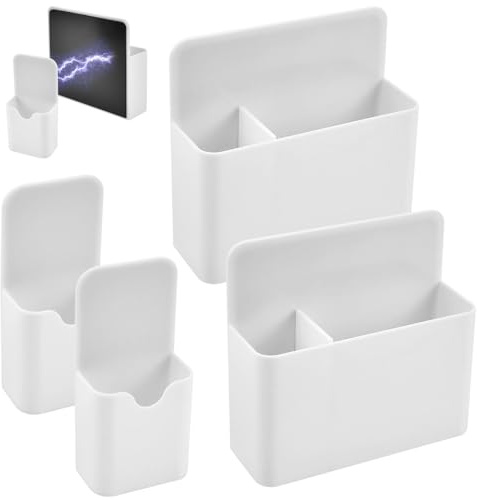 skytowards 4 Stück Stiftehalter Magnetisch Whiteboard Markerhalterung Stifthalter Magnettafel Behälter Magnetische Stiftebox Kugelschreiberhalter Magnet Kreidehalter Weiß Whiteboard Zubehör für Schule